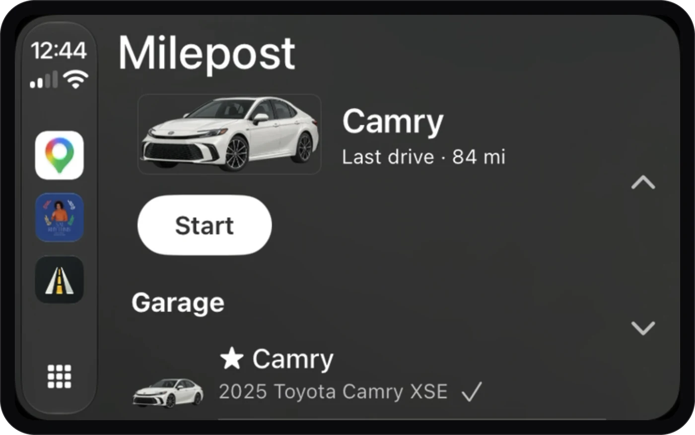Milepost on CarPlay