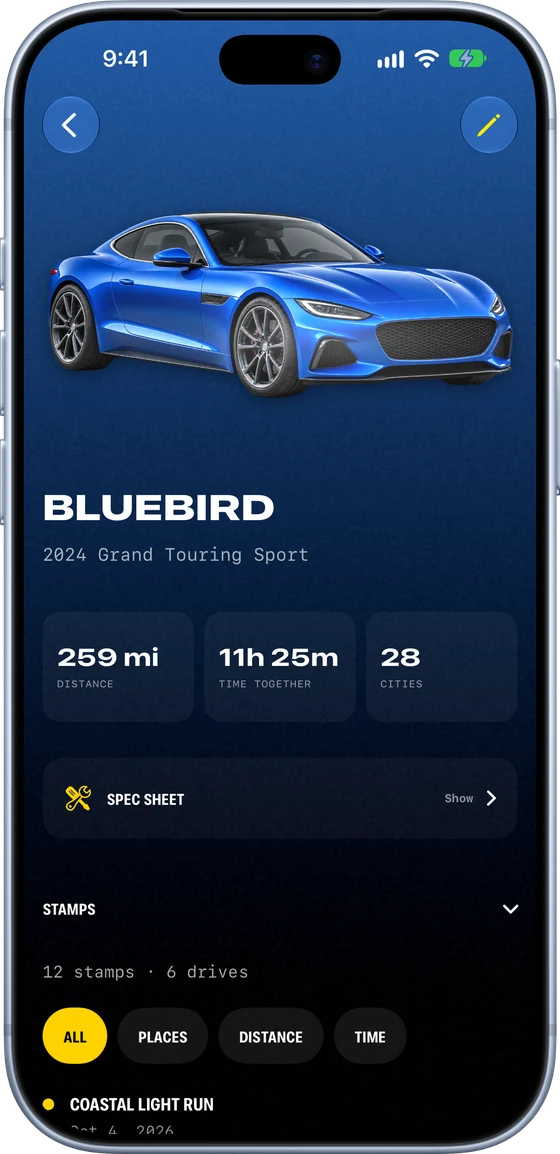 A car’s Stampbook